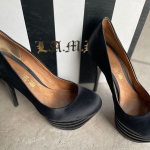Lamb black heels size 7